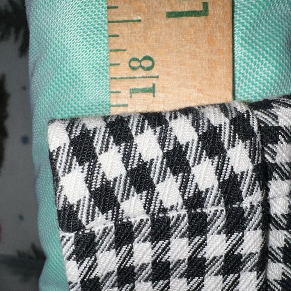 Banana Republic Sloan Houndstooth Ankle Pants Size 10 Workwear Chic Black White - Picture 16 of 16